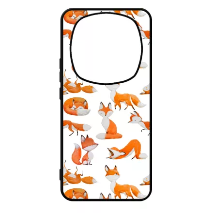 Rajzolt Róka mintás Xiaomi Redmi Note Pro 14 5G / Redmi Note 14 Pro Plus 5G tok