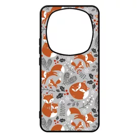 Szépséges téli róka mintás Xiaomi Redmi Note Pro 14 5G / Redmi Note 14 Pro Plus 5G tok