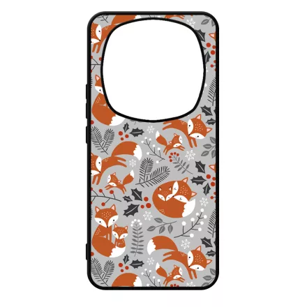 Szépséges téli róka mintás Xiaomi Redmi Note Pro 14 5G / Redmi Note 14 Pro Plus 5G tok