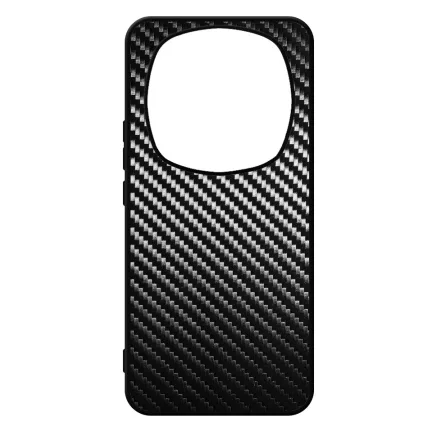 Ezüst karbon fiber mintás Xiaomi Redmi Note Pro 14 5G / Redmi Note 14 Pro Plus 5G tok