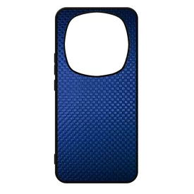 Gyönyörű kék karbon fiber mintás Xiaomi Redmi Note Pro 14 5G / Redmi Note 14 Pro Plus 5G tok