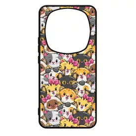 A legcukibb cica mintás Xiaomi Redmi Note Pro 14 5G / Redmi Note 14 Pro Plus 5G tok