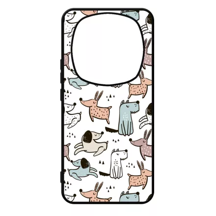 Tündéri rajzolt kutya mintás Xiaomi Redmi Note Pro 14 5G / Redmi Note 14 Pro Plus 5G tok