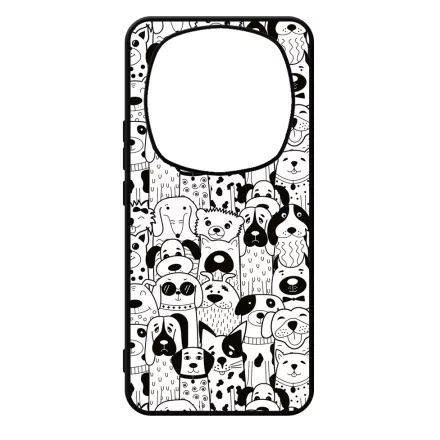 Aranyos kutya mintás Xiaomi Redmi Note Pro 14 5G / Redmi Note 14 Pro Plus 5G tok