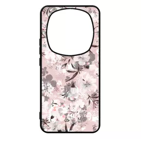 Puderpink tavaszi viragos Xiaomi Redmi Note Pro 14 5G / Redmi Note 14 Pro Plus 5G tok