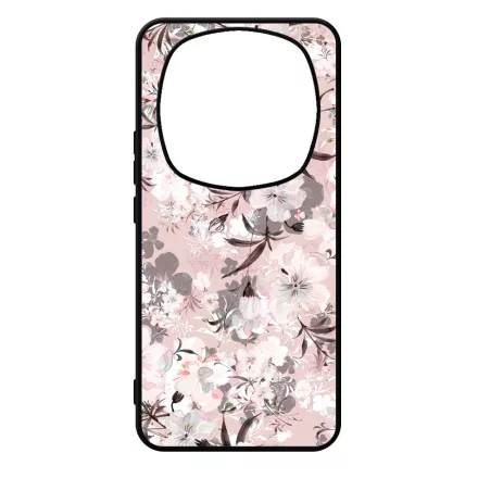 Puderpink tavaszi viragos Xiaomi Redmi Note Pro 14 5G / Redmi Note 14 Pro Plus 5G tok