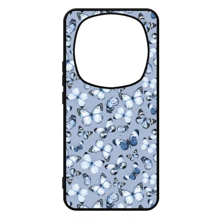 Szepseges kek pillangok Xiaomi Redmi Note Pro 14 5G / Redmi Note 14 Pro Plus 5G tok