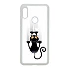 kapaszkodó macska macskás cica cicás Xiaomi Redmi Note 7 átlátszó tok