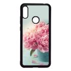 virágos tavaszi vintage rózsaszín rózsás Xiaomi Redmi Note 7 átlátszó tok