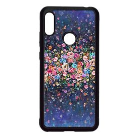 virágos tavaszi art Xiaomi Redmi Note 7 fekete tok