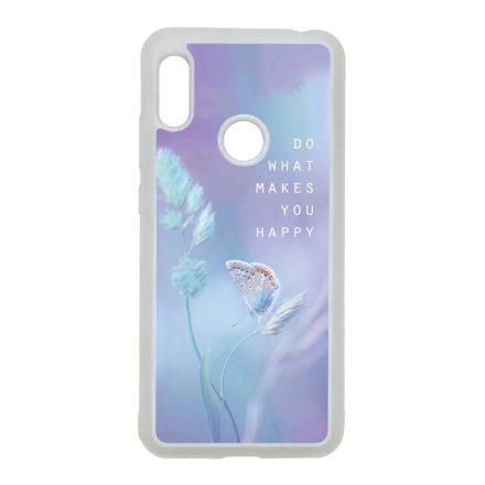 virágos tavaszi pillangós lepkés Xiaomi Redmi Note 7 átlátszó tok