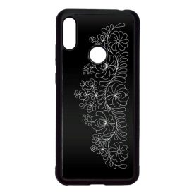 Elegant Matyó - Black magyar mintás hungarian folk Xiaomi Redmi Note 7 fekete tok