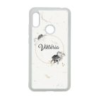 marble marvany mintas Rozsa viragos Xiaomi Redmi Note 7 tok