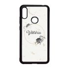 marble marvany mintas Rozsa viragos Xiaomi Redmi Note 7 tok