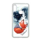 Tündéri róka - Téli mintás Xiaomi Redmi Note 7 tok