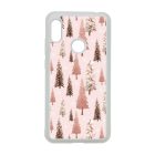Rózsaszín karácsonyi fenyőfa mintás Xiaomi Redmi Note 7 tok
