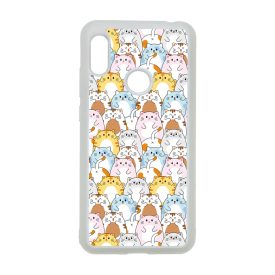 Tündéri Kawaii cica mintás Xiaomi Redmi Note 7 tok