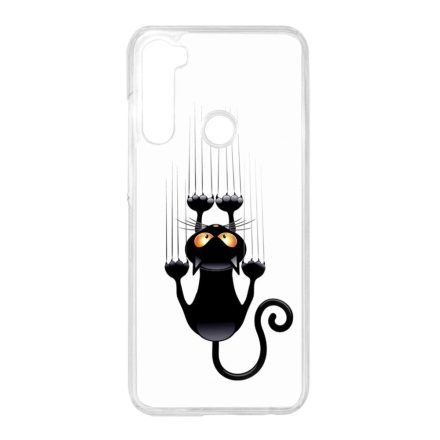 kapaszkodó macska macskás cica cicás Xiaomi Redmi Note 8T átlátszó tok