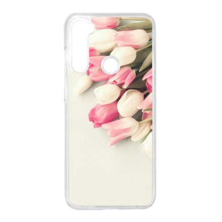 virágos tulipános tavaszi Xiaomi Redmi Note 8T átlátszó tok