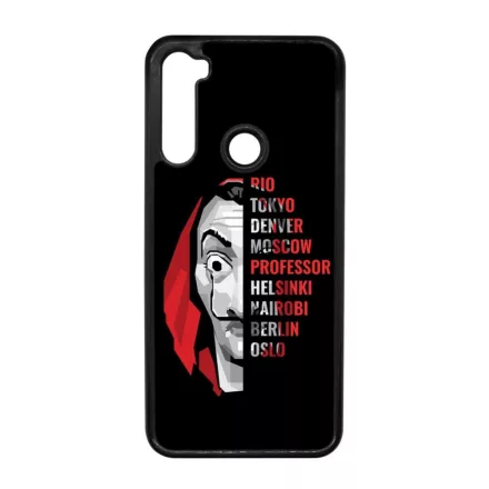 Mask - the Names - A Nagy Pénzrablás - la casa de papel Xiaomi Redmi Note 8T fekete tok