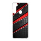 Piros fekete csíkos karbon mintás Xiaomi Redmi Note 8T tok