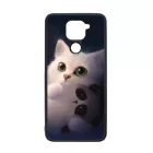 cica cicás macska macskás panda pandás Xiaomi Redmi Note 9 fekete tok