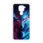 farkas wolf galaxis galaxy Xiaomi Redmi Note 9 fekete tok