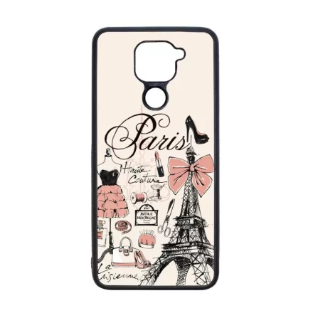 paris párizs eiffel torony tornyos Xiaomi Redmi Note 9 fekete tok
