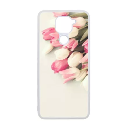 virágos tulipános tavaszi Xiaomi Redmi Note 9 átlátszó tok