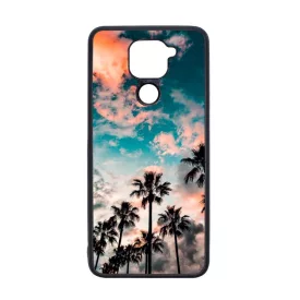 Pálmafa nyár Xiaomi Redmi Note 9 fekete tok