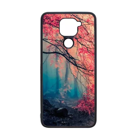 őszi erdős falevél természet Xiaomi Redmi Note 9 fekete tok