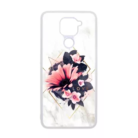 Marble Love marvany mintas viragos ajándék nőknek valentin napra Xiaomi Redmi Note 9 átlátszó t