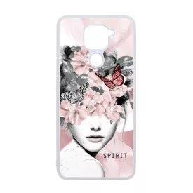 Spirit woman art tavaszi viragos ajándék nőknek valentin napra Xiaomi Redmi Note 9 átlátszó tok