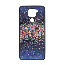 virágos tavaszi art Xiaomi Redmi Note 9 fekete tok