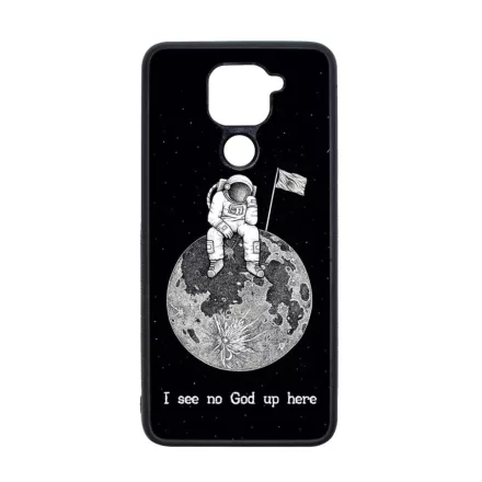 I see no God up here - űrhajós space Xiaomi Redmi Note 9 fekete tok