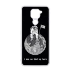 I see no God up here - űrhajós space Xiaomi Redmi Note 9 fekete tok