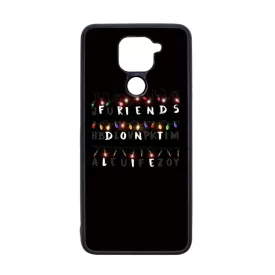 Friends dont lie - stranger things Xiaomi Redmi Note 9 fekete tok