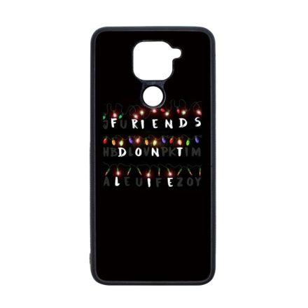 Friends dont lie - stranger things Xiaomi Redmi Note 9 fekete tok