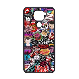 Stranger things matricabomba stickerbomb Xiaomi Redmi Note 9 fekete tok