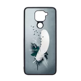 Dream - Álom - Feather, Tollas ajándék nőknek valentin napra Xiaomi Redmi Note 9 fekete tok