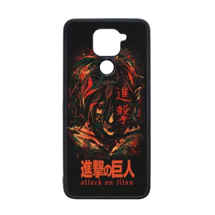 Attack on Titan AOT Eren Xiaomi Redmi Note 9 fekete tok