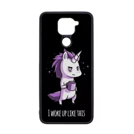 Unikornis - morcos reggel unicorn egyszarvú Xiaomi Redmi Note 9 fekete tok