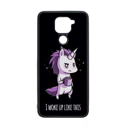 Unikornis - morcos reggel unicorn egyszarvú Xiaomi Redmi Note 9 fekete tok