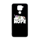 NOPE unikornis unicorn egyszarvú Xiaomi Redmi Note 9 fekete tok