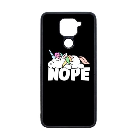 NOPE unikornis unicorn egyszarvú Xiaomi Redmi Note 9 fekete tok