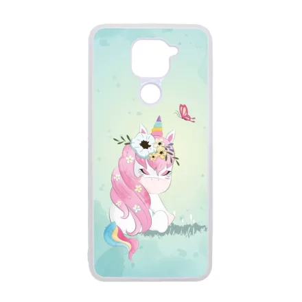 Édes unikornis és a Pillangó unicorn egyszarvú Xiaomi Redmi Note 9 átlátszó tok