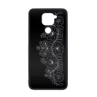Elegant Matyó - Black magyar mintás hungarian folk Xiaomi Redmi Note 9 fekete tok