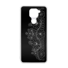 Elegant Matyó - Black magyar mintás hungarian folk Xiaomi Redmi Note 9 fekete tok
