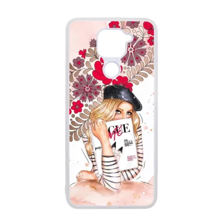 Matyó & Fashion Girl magyar mintás hungarian folk Xiaomi Redmi Note 9 átlátszó tok