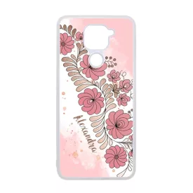 Kérd a neveddel - RoseGold Matyó magyar mintás hungarian folk Xiaomi Redmi Note 9 átlátszó tok